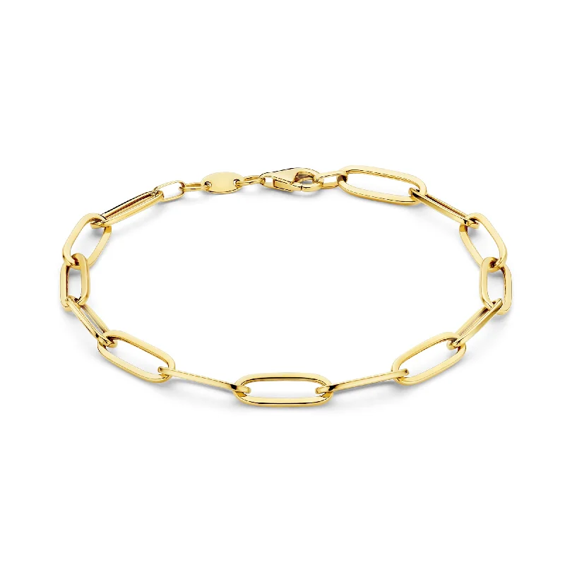 Warm wood bracelets-Aidee Odile 14 karat gold link bracelet