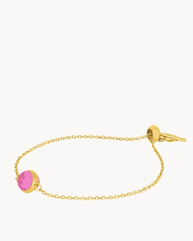 Stretch thread bracelets-July Birthstone Joy Signature Bracelet, Gold