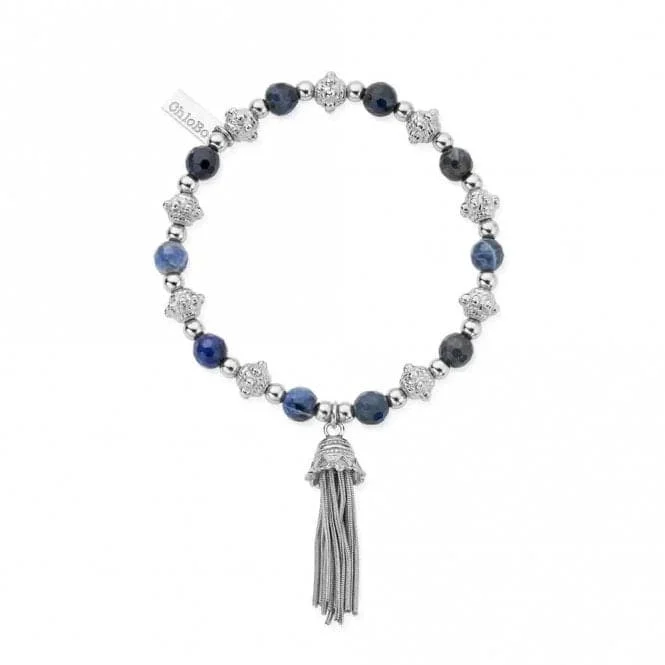 Thin wing bangles-Silver Compassion Sodalite Bracelet SBSBB598