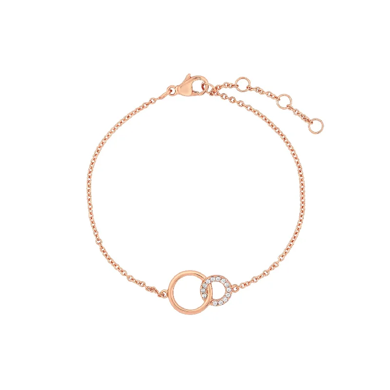 Wide chain bracelets-Rose Gold Constance Bracelet